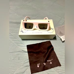 Brand new OFF-WHITE white sunglasses unisex